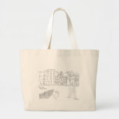 Aboyne Castle Archer en Scottie Dog Canvas tas (Voorkant)