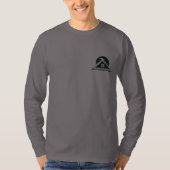 ABP Bouw voor/achter lange mouwen Crew T-shirt (Voorkant)