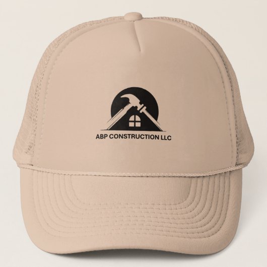 ABP Construction Logo Trucker Hat Trucker Pet (Voorkant)