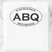 ABQ - Albuquerque Nederland Ovale Sticker (Tas)