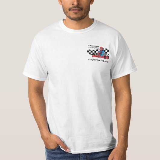 ABQ karting club T-Shirt white (Voorkant)