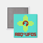 ABQ UFO's magneet! Magneet (Voorkant / Achterkant)
