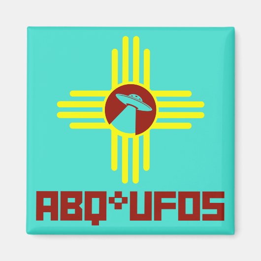 ABQ UFO's magneet! Magneet (Voorkant)