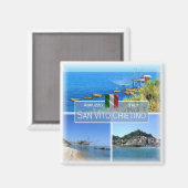 ABR004 SAN VITO CHIETINO, Abruzzo, Koelkast Magneet (Voorkant / Achterkant)