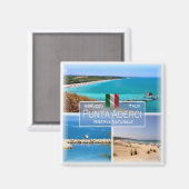 ABR005 PUNTA ADERCI, Abruzzo, Italië, Koelkast Magneet (Voorkant / Achterkant)