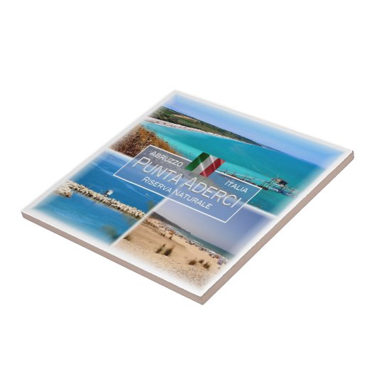 ABR005 PUNTA ADERCI, Abruzzo, Italië, Tegeltje (Zijkant)