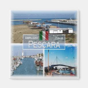 ABR007 PESCARA, Abruzzo, Italië, Koelkast Magneet