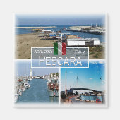 ABR008 PESCARA, Abruzzo, Italië, Koelkast Magneet (Voorkant)