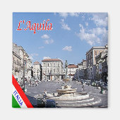 ABR012 L' AQUILA, Abruzzo, Italië, Koelkast Magneet (Voorkant)