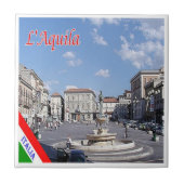 ABR012 L' AQUILA, Abruzzo, Italië, Tegeltje (Voorkant)