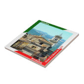 ABR018 BOMBA, Abruzzo, Italië, Tegeltje (Zijkant)