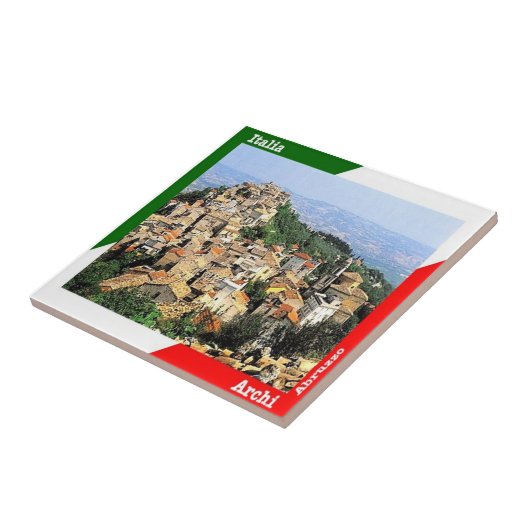 ABR020 ARCHI, Abruzzo, Italië, Tegeltje (Zijkant)