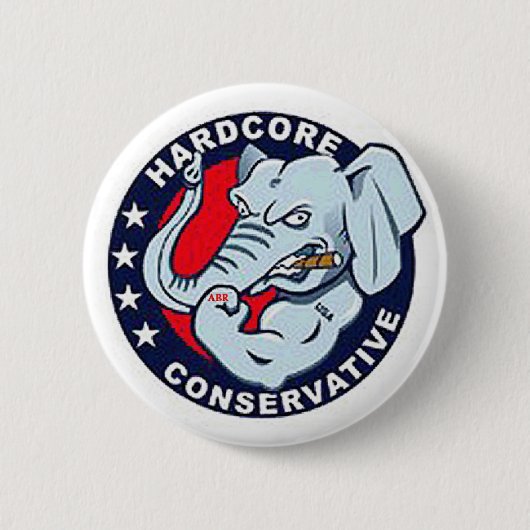 ABR Hardcore Conservative Elephant Button (Voorkant)