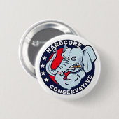 ABR Hardcore Conservative Elephant Button (Voorkant /achterkant)