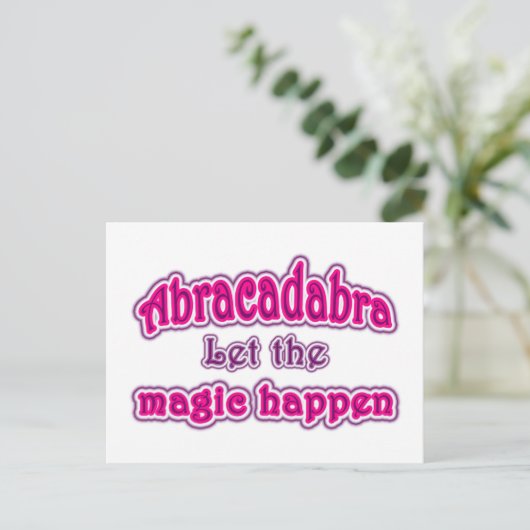 Abracadabra Briefkaart (Staand voorkant)