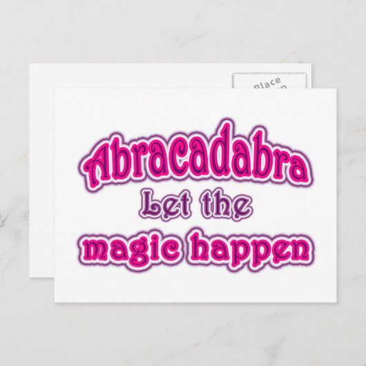 Abracadabra Briefkaart (Voorkant / Achterkant)