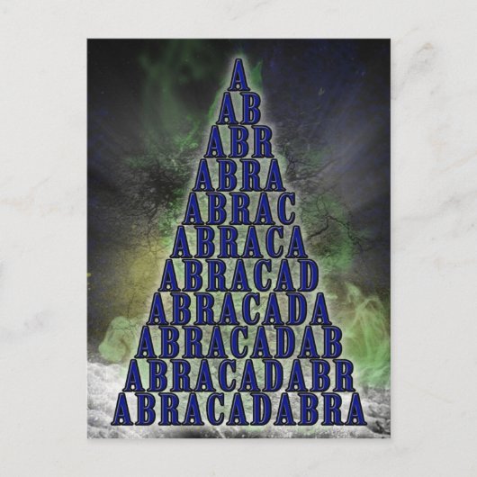 Abracadabra Briefkaart (Voorkant)