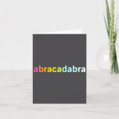 Abracadabra - Funny Cool Magic Quote  Kaart (Voorkant)