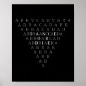 Abracadabra  Gothic voor mannen Vrouwen Poster (Voorkant)