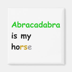 Abracadabra is mijn paard magneet