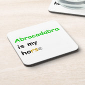 Abracadabra is mijn paard onderzetter (Linkerzijde)