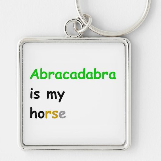 Abracadabra is mijn paard sleutelhanger (Voorkant)
