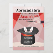 Abracadabra Kind Birthday Party Invitation Kaart (Voorkant)
