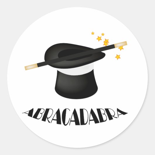 Abracadabra Magic Magician Stickers (Voorkant)
