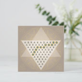 Abracadabra Magic Mantra Illustration Triangle Save The Date (Staand voorkant)