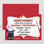 Abracadabra Magic Show Kaart (Voorkant / Achterkant)