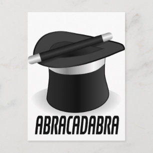 Abracadabra Magic Top Hat Briefkaart