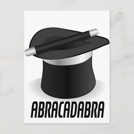 Abracadabra Magic Top Hat Briefkaart (Voorkant)