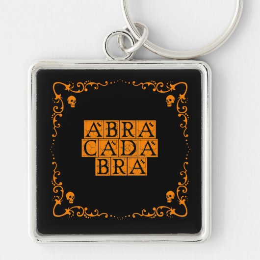 Abracadabra Magic Word Button Sleutelhanger (Voorkant)
