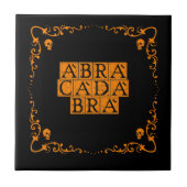 Abracadabra Magic Word Ceramic Tile Tegeltje (Voorkant)