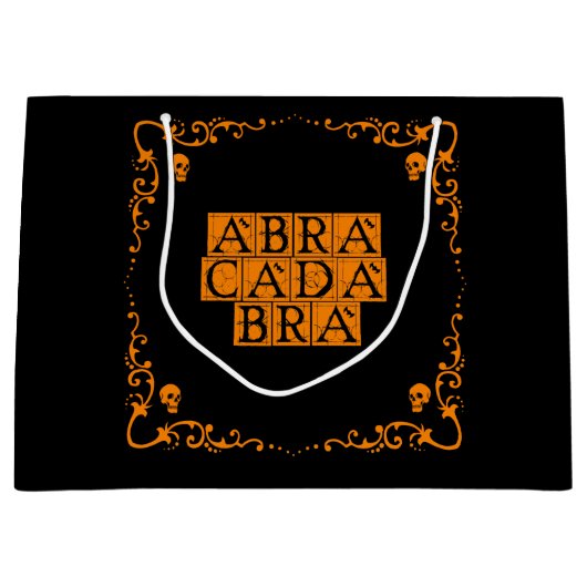 Abracadabra Magic Word Gift Bag Groot Cadeauzakje (Voorkant)