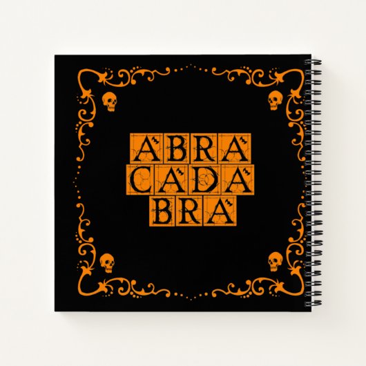 Abracadabra Magic Word Notitieboek (Achterkant)