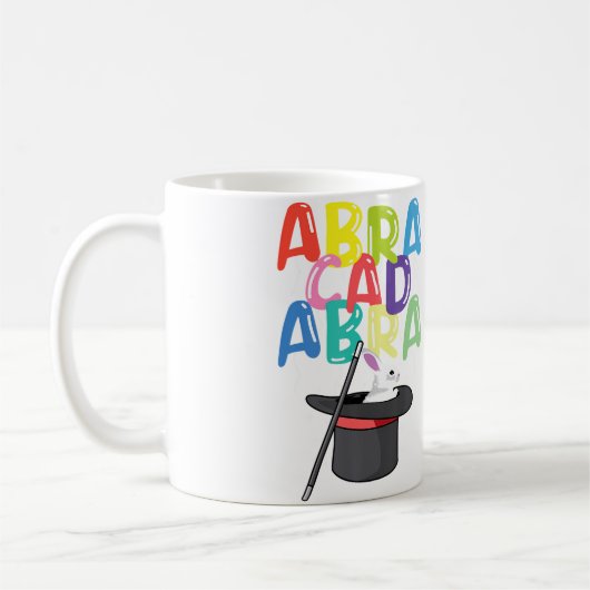 Abracadabra Magician Rabbit In A Hat Magic Wand Koffiemok (Links)