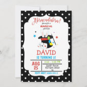 Abracadabra Magiër Jongen Verjaardag Magic Party Kaart (Voorkant)