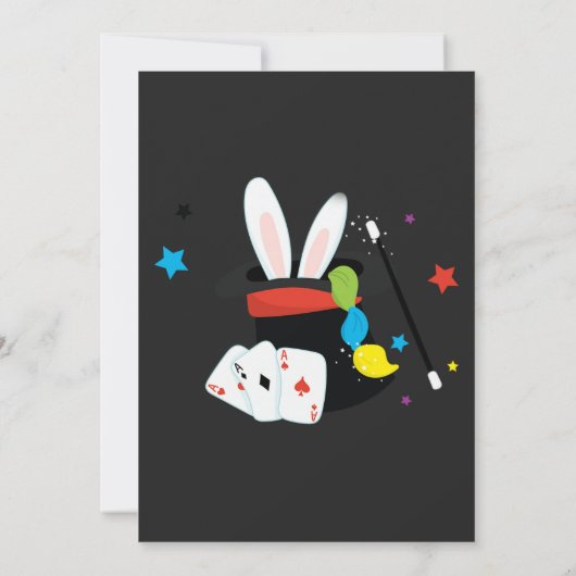 Abracadabra Magiër Jongen Verjaardag Magic Party Kaart (Achterkant)