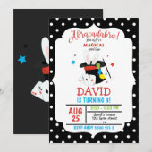 Abracadabra Magiër Jongen Verjaardag Magic Party Kaart (Voorkant / Achterkant)