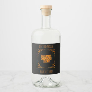 Abracadabra Magisch Woord Eten en Drinken Label Se Likeurfles Etiket