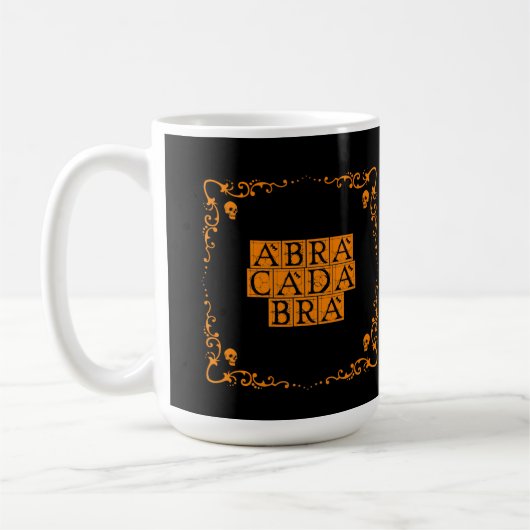 Abracadabra Magische Woord Mok (Links)