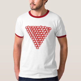 Abracadabra Omgekeerde Driehoek Magische Charme T-shirt
