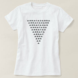 abracadabra omgekeerde driehoek t-shirt