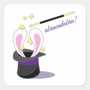 Abracadabra-Pet Vierkante Sticker