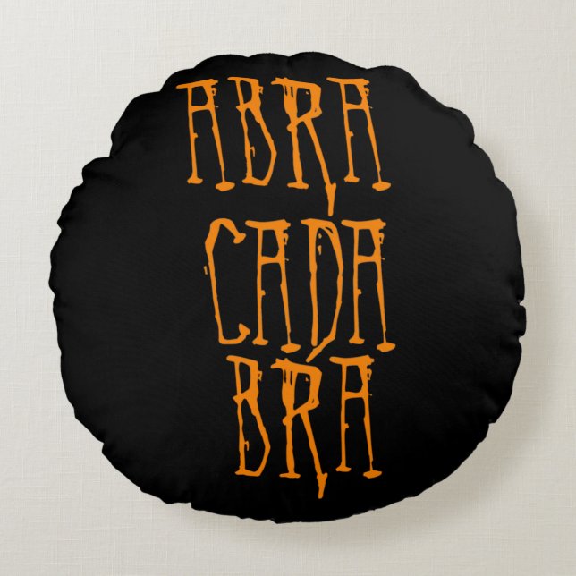 Abracadabra Round Pillow Rond Kussen (Voorkant)
