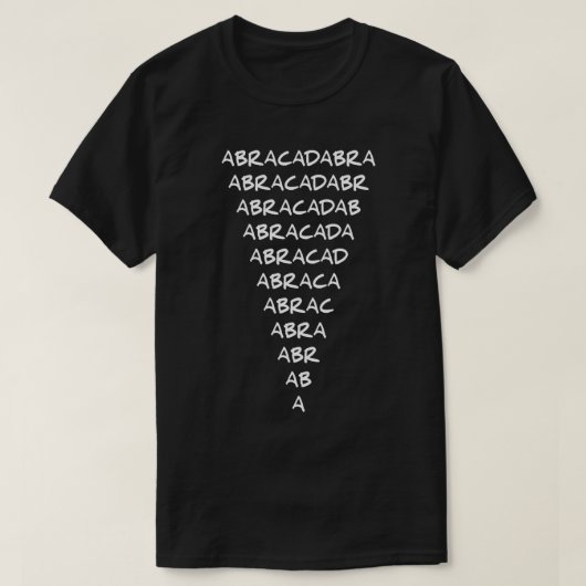 ABRACADABRA T-SHIRT (Design voorkant)