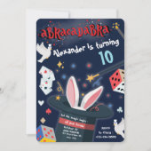Abracadabra Verjaardag Magic Party Magician Theme Kaart (Voorkant)