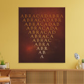 Abracadabra verpakte canvas print (Insitu (Woonkamer))
