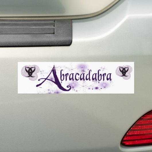 Abracadabra W Bumpersticker (Op auto)